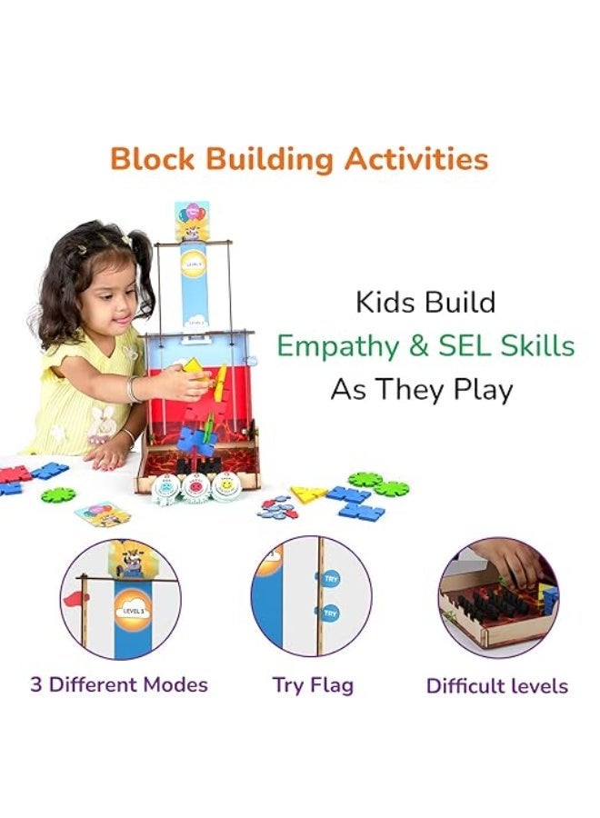 سمارتيفيتي مجموعة بناء الذكاء الاصطناعي الذكية للأطفال من 4 إلى 8 سنوات | لعبة مثالية لتنمية المهارات الاجتماعية والعاطفية المبكرة للأولاد والبنات من عمر 4-5-6-7 سنوات | لعبة أنشطة تعليمية | من صنع خريجي معهد IIT دلهي، متعددة الألوان - Image 3